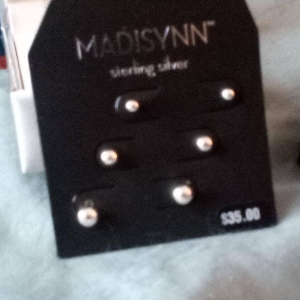 Sterling silver stud earrings